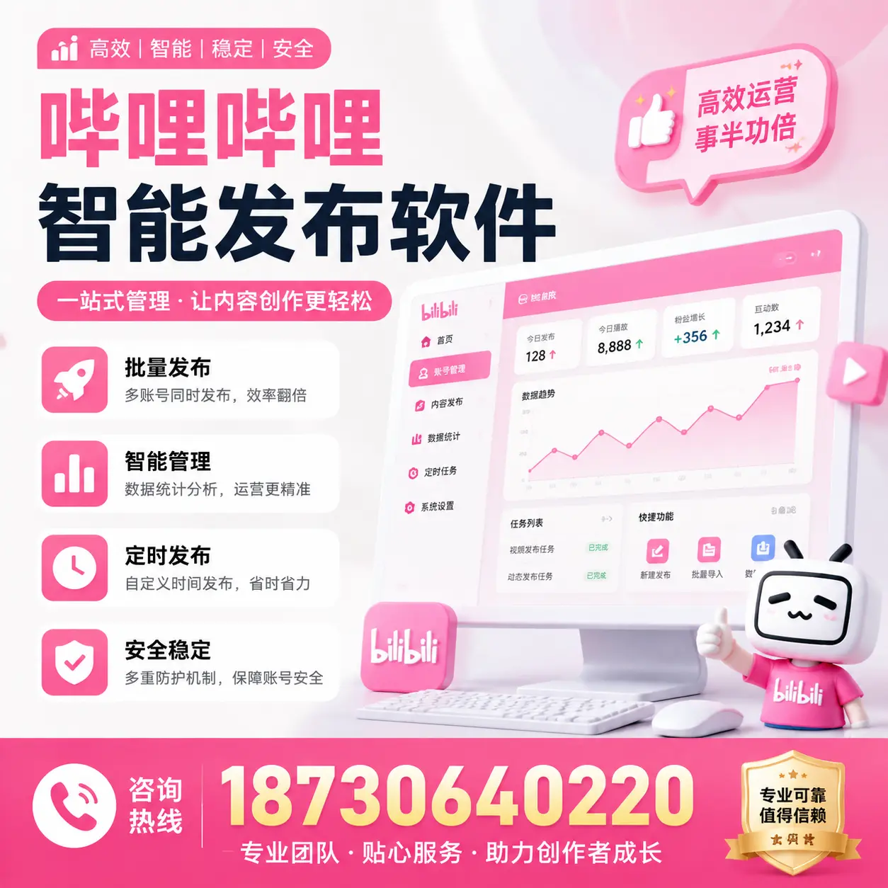 如何评估哔哩哔哩智能发布软件的ROI?海口 企业必读